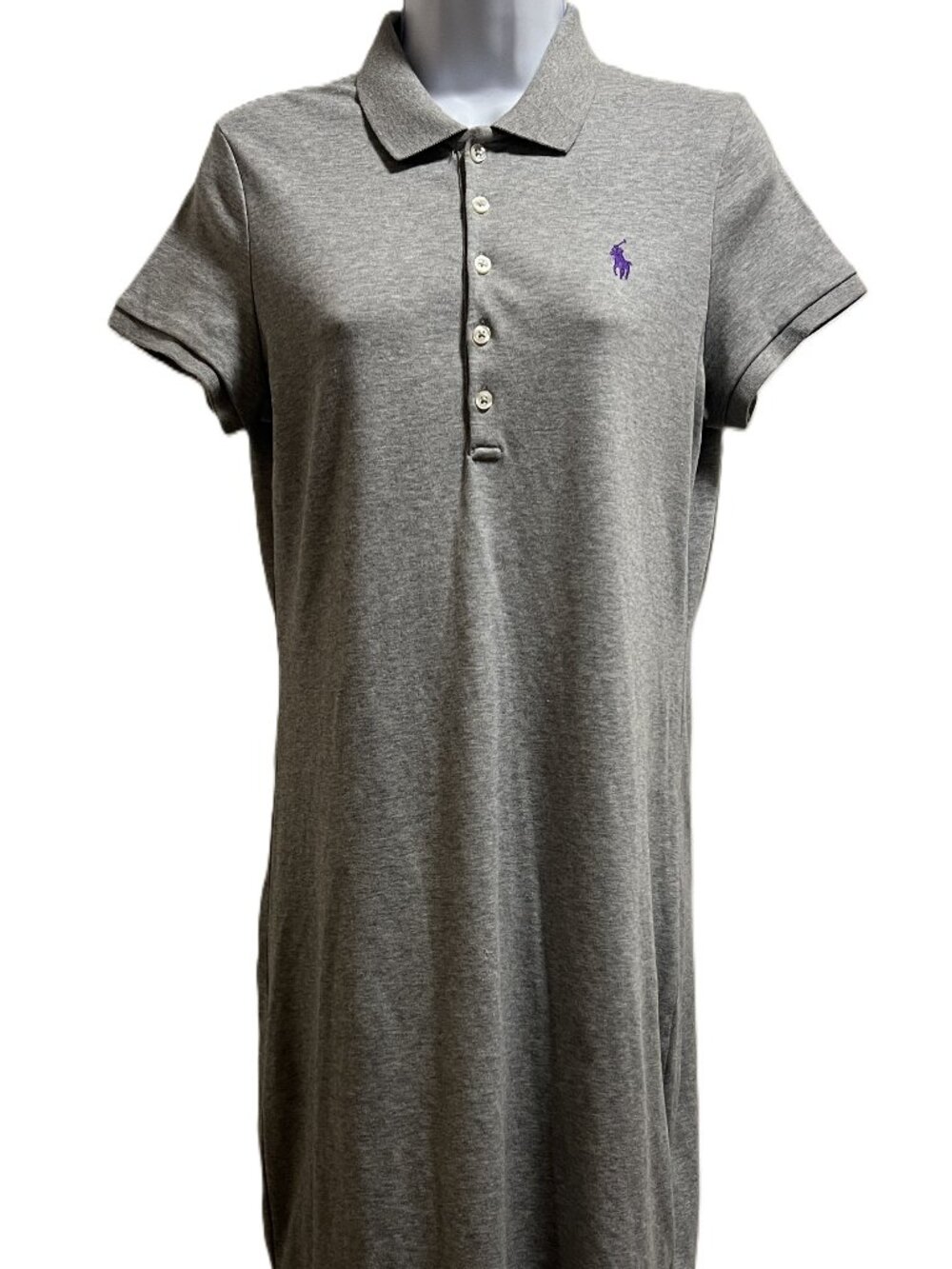 Country Club-vibe Old Money Ralph Lauren Cotton Short-sleeve Polo Dress Size Med